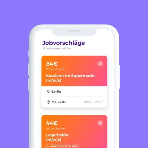 Entwicklung der Zenjob App