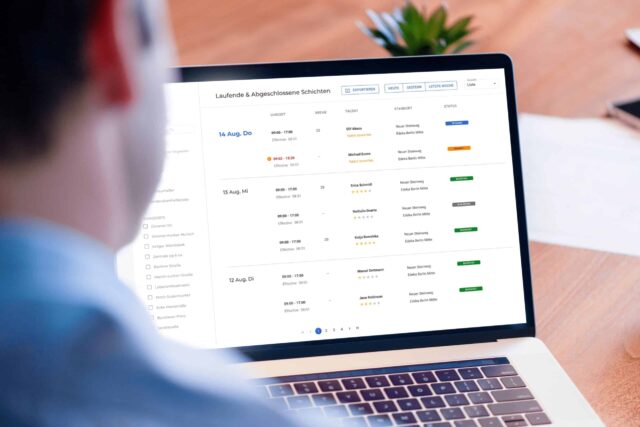 Buchungsplattform für Kunden von Zenjob