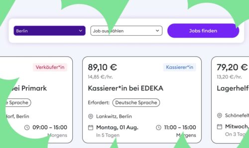 Screenshot Zenjobs Jobbörse