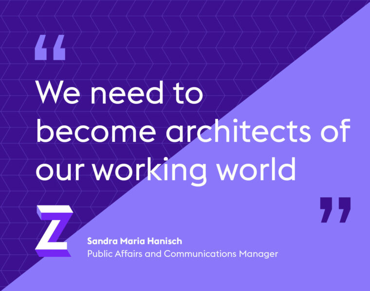 Public Affairs Manager Sandra believes the Future of Work to be a public affair